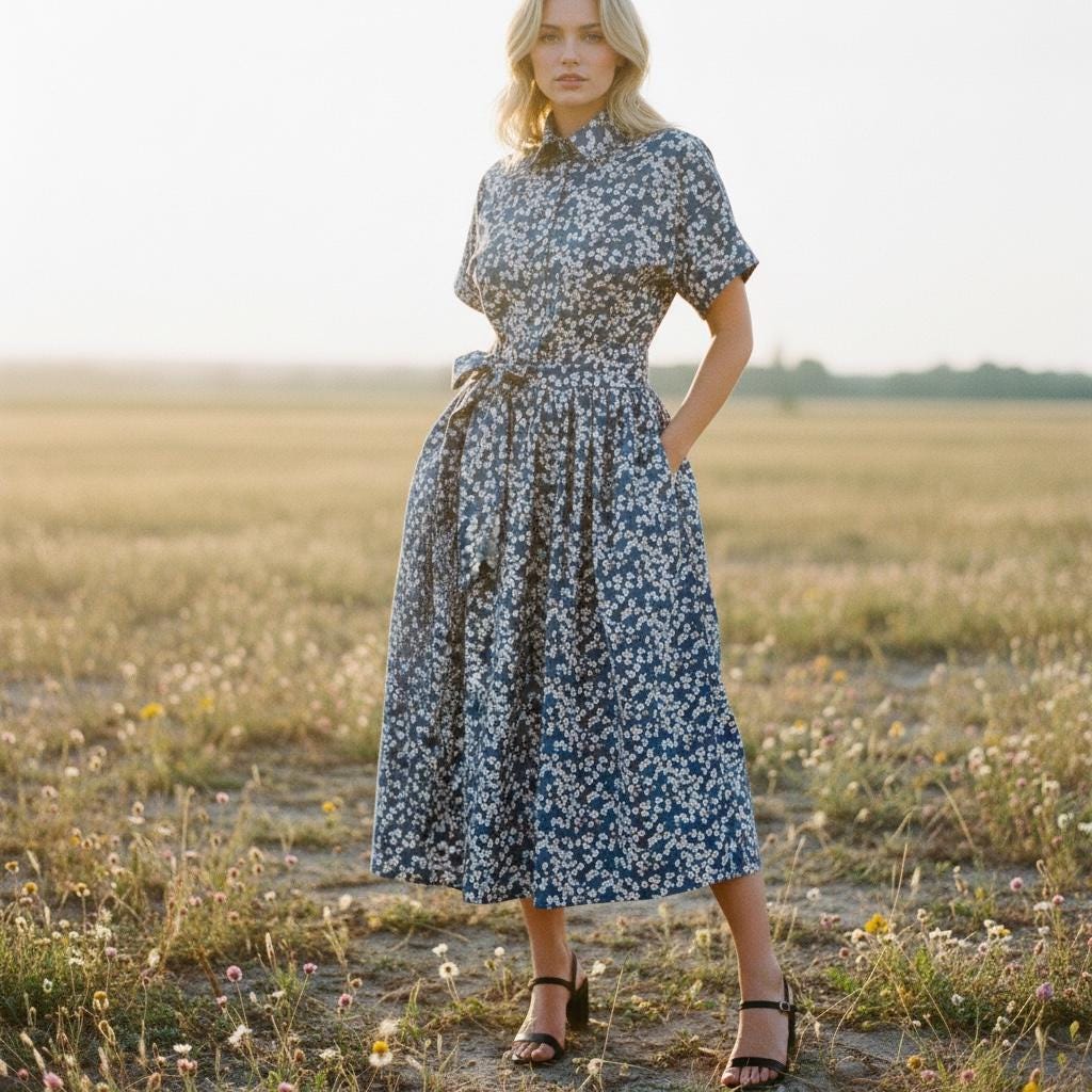 liberty of london shirt dress Blue Zigzag Liberty Print Shirt Dress | Women's Dresses
