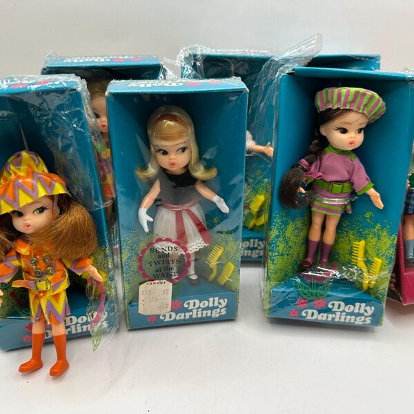 Vintage Dolly Darling lot with boxes