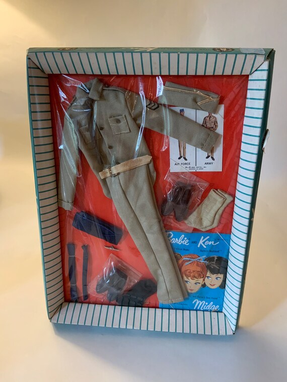 Vintage Ken Doll Army &amp; Air Force Outfit 797 Nrfb - Etsy