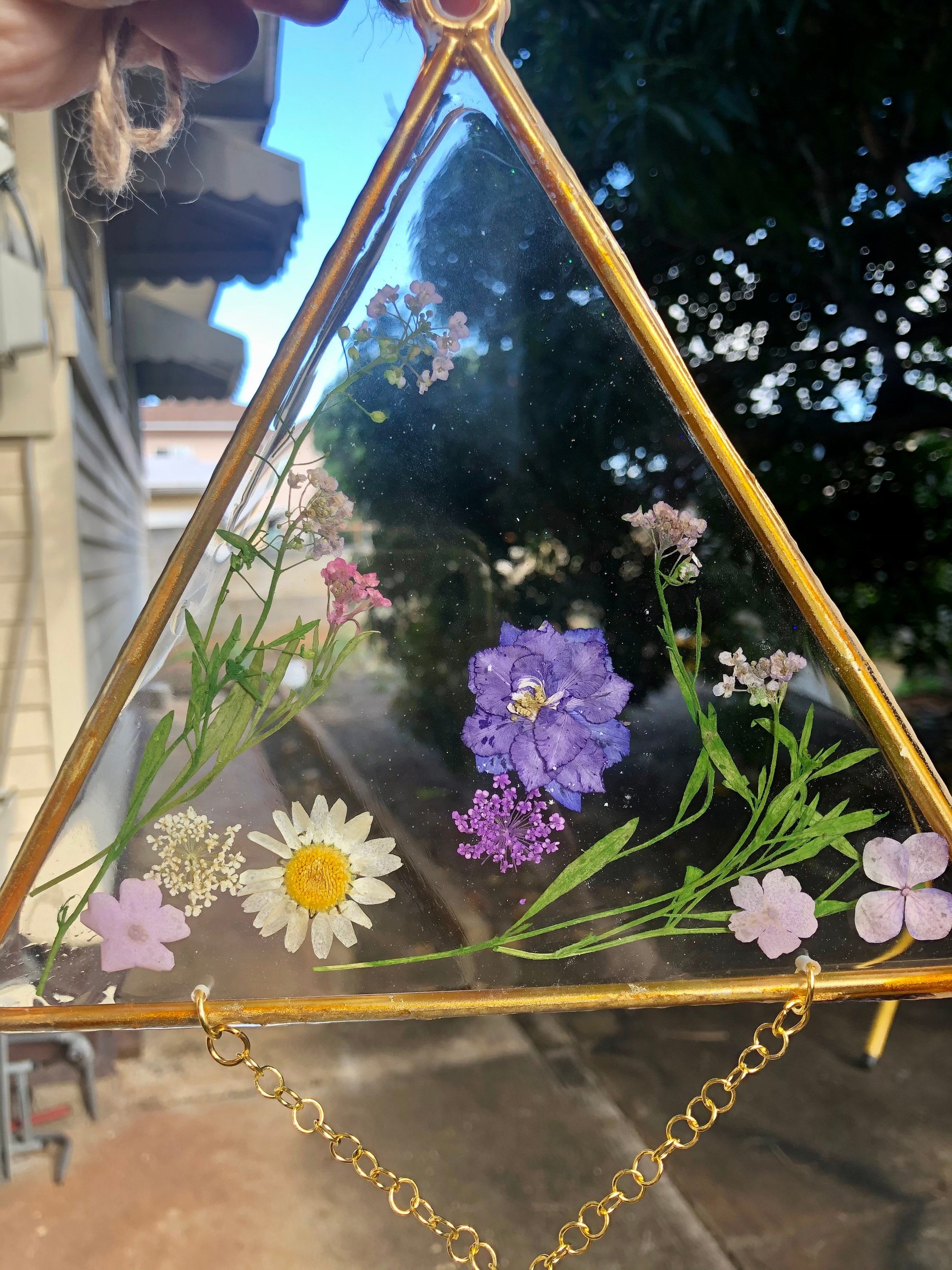 Custom Flower Resin Suncatchers Etsy