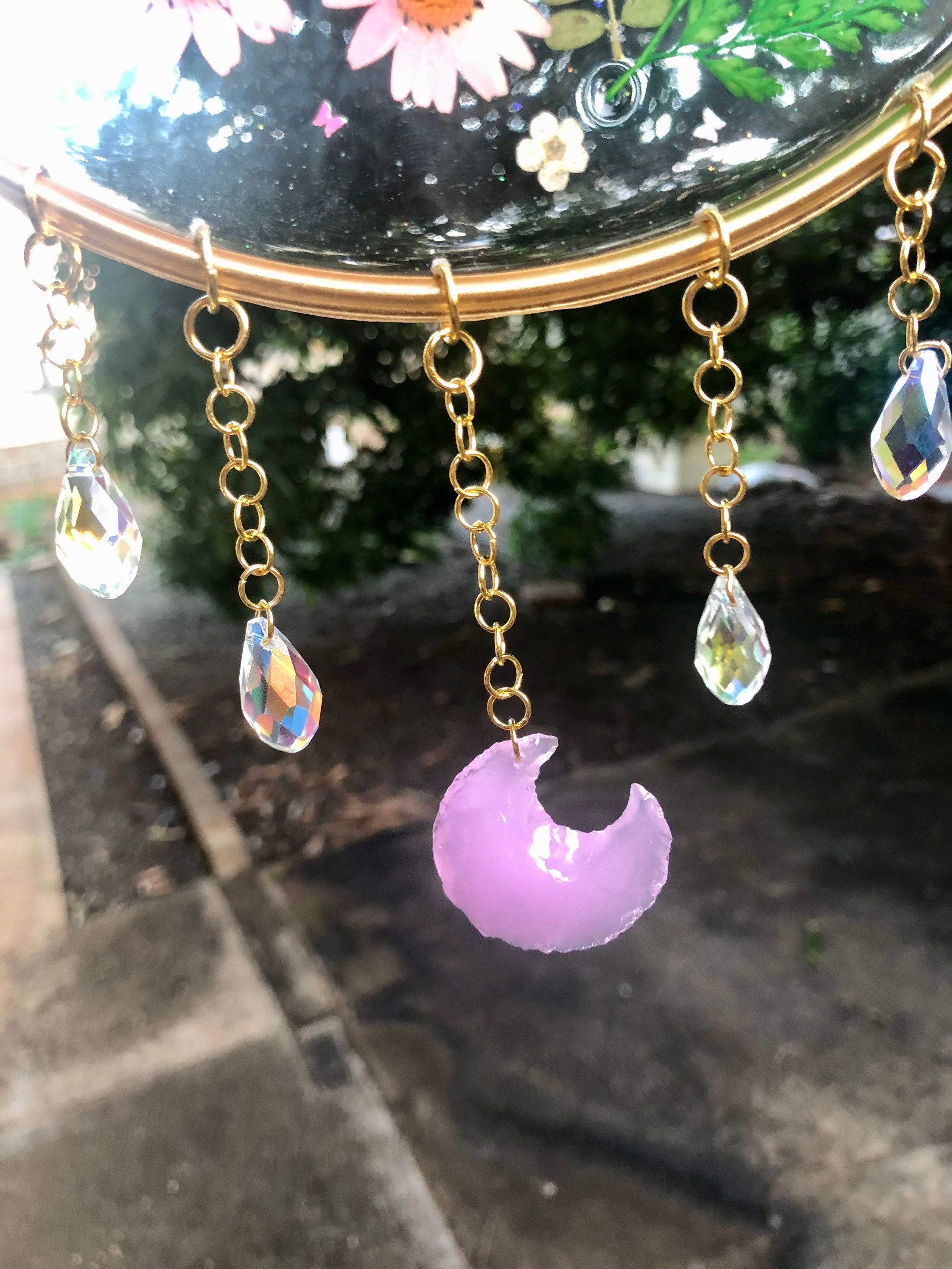Custom Flower Resin Suncatchers Etsy