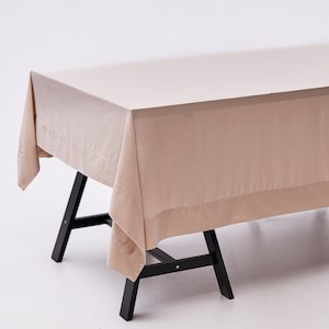 Custom linen tablecloth, Natural linen tablecloth, Linen tablecloth stonewashed, Dinning tablecloth, Soft linen tablecloth