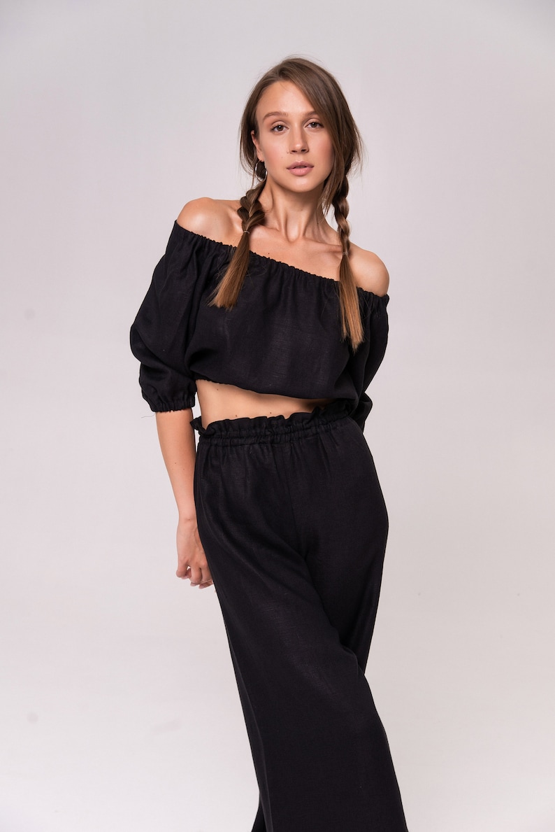 tops to wear with white linen pants