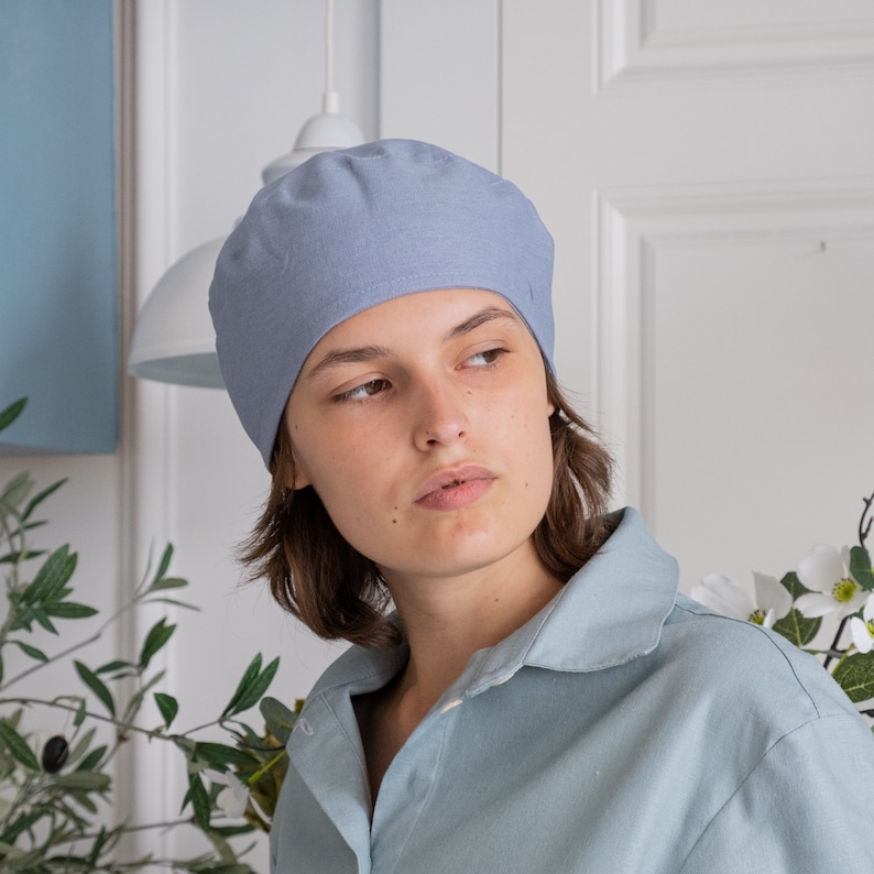 Mini Beret Blue Beret, Linen Beret, Beret Hat Women, French Beret, Mini Beret ...