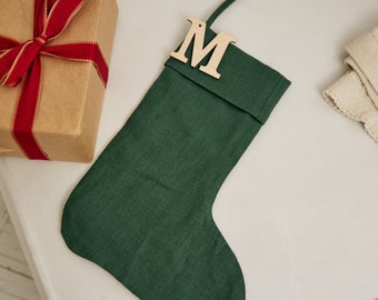 Linen stocking christmas, Christmas stockings personalized tag,Custom boho stockings,Handmade custom stockings,Linen christmas stocking baby