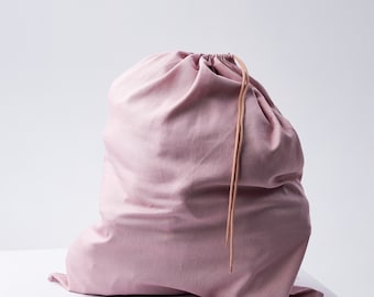 Linen laundry bag, Large laundry bag for college, Travel laundry bag, Linen duffle bag, Bag drawstrings,Linen storage bags,Small laundry bag