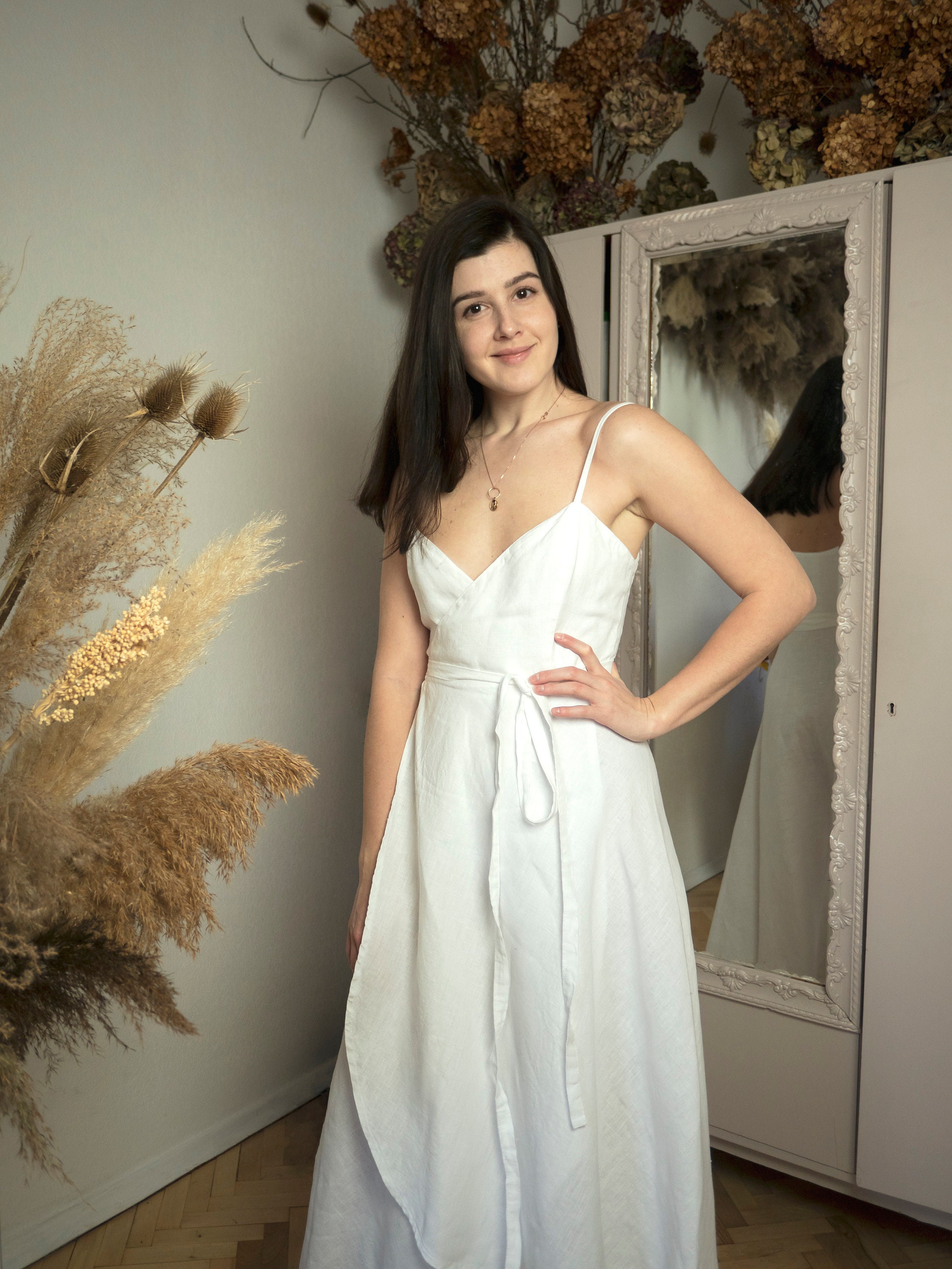 ワンピース L'Or LAUBEBLANC Drawstring Dress One piece – L'AUBE BLANC