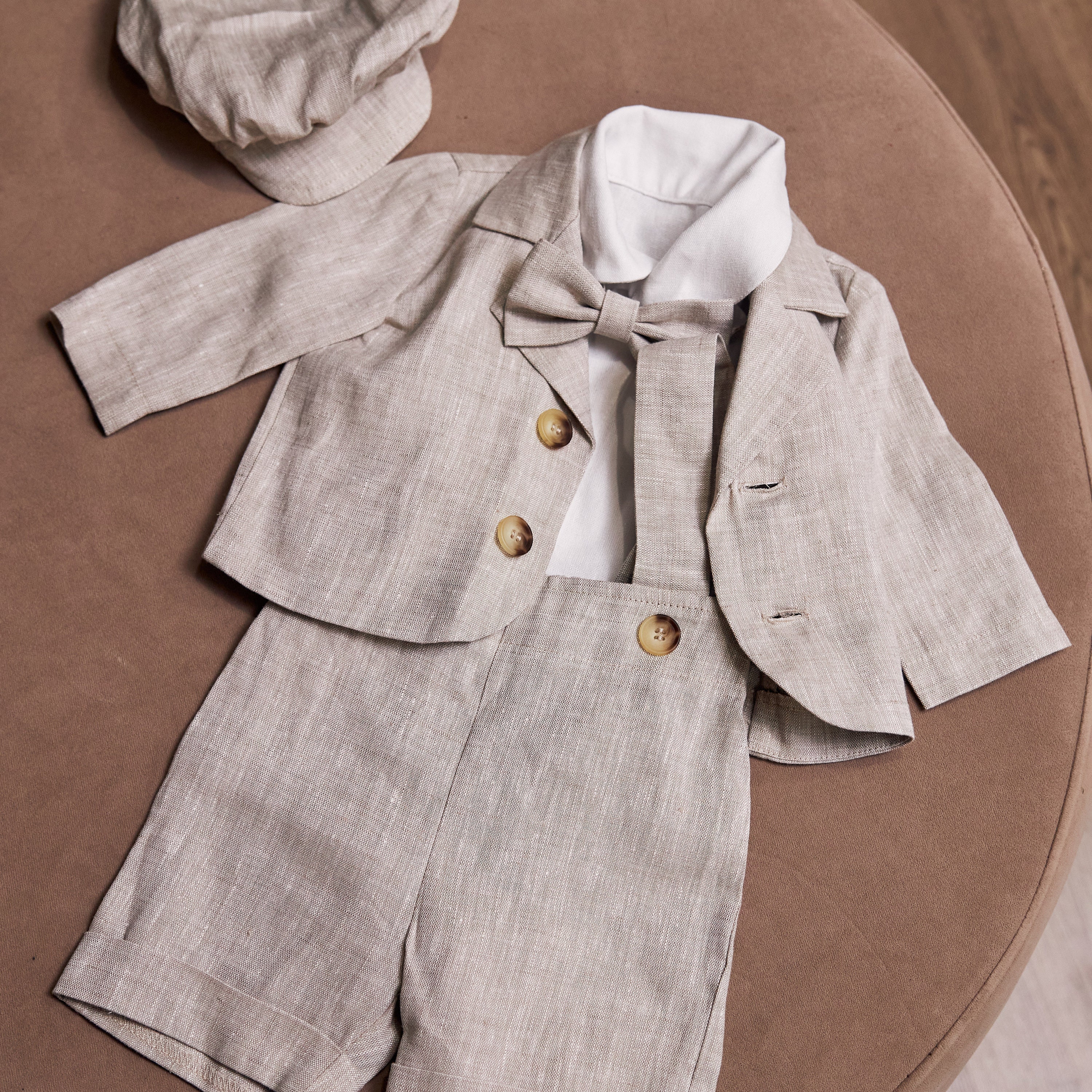 Baby boy linen suit, Linen suit baby, Christening set boy, Linen baptism outfit, Linen baptism gown, Toddler linen suit, Kids wedding suit
