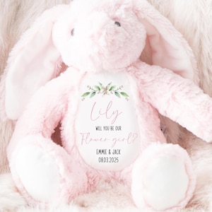 Flower Girl Gift,Personalised Flower Girl Teddy,Wedding Gift,Flower Girl Proposal Gift,Will You Be My Flower Girl? Bridesmaid Proposal
