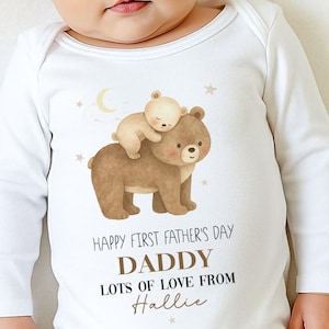 First Fathers Day Baby Vest | First Fathers Day Sleepsuit | First Father&#39;s Day as my Daddy | Our First Father&#39;s Day Together Baby Tshirt
