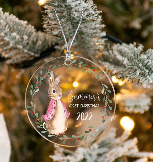 Personalised Small Rudolf Reindeer Christmas Teddy Bear Plushie Baby&#39;s First 1st Xmas Children&#39;s Kids Name Gift Present Keepsake