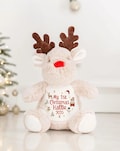 Personalised Small Rudolf Reindeer Christmas Teddy Bear Plushie Baby's First 1st Xmas Children's Kids Name Gift Present Keepsake product logo