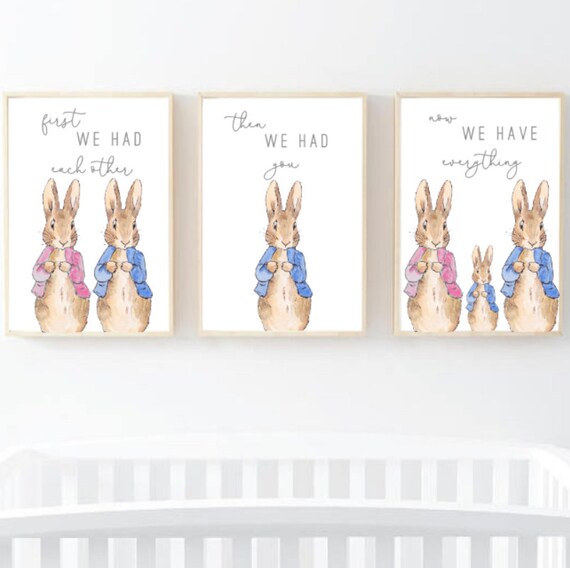 MUMMY MUM BUNNY BABY GIRL BOY RABBIT PERSONALISED PRINT A5 A4 A3 GIFT PRESENT
