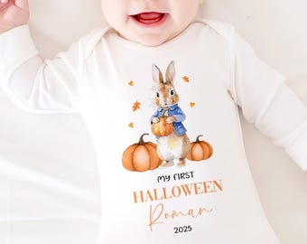 Baby's First Halloween Sleepsuit: Cotton-Blend Romper