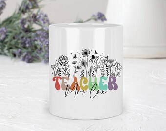 Personalised Teacher Pencil Holder, Teacher Gifts, Graduation Teacher Gift, Thank You Teacher, Teaching Assistant Gifts, Nursery Worker Gift