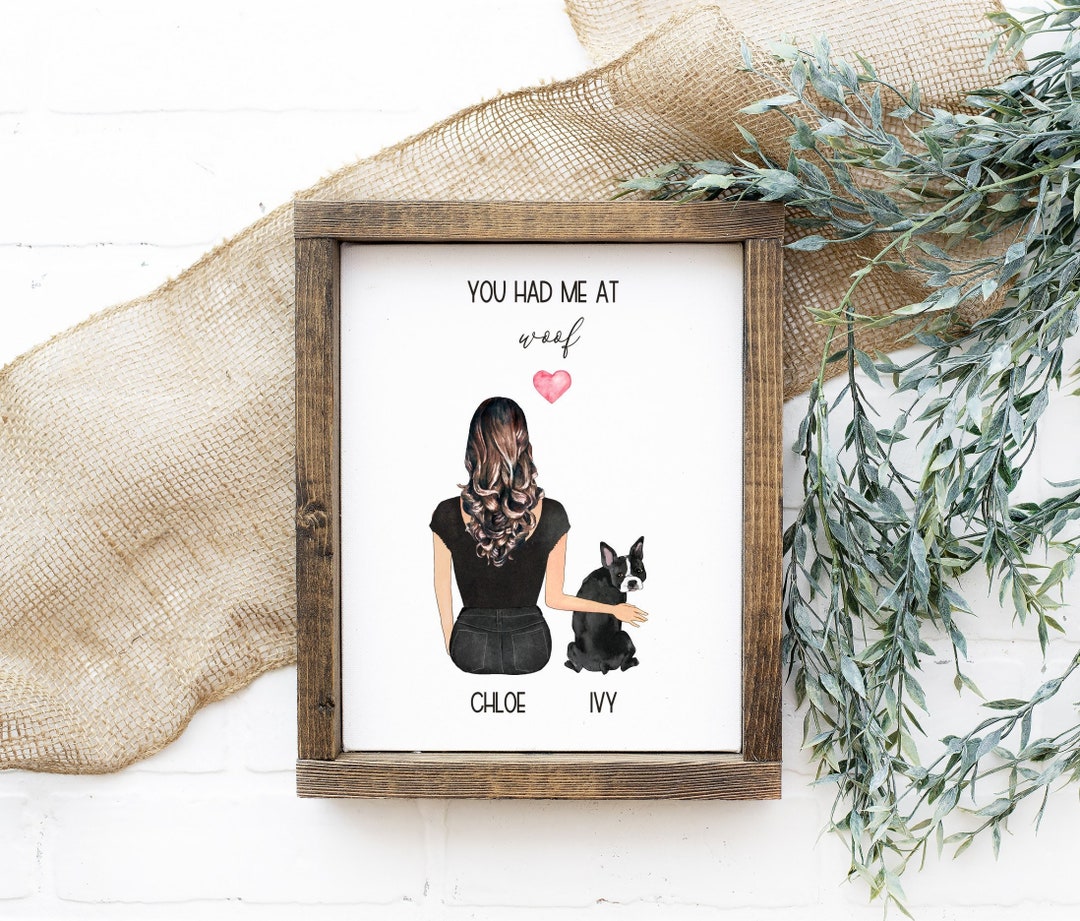 Personalised Handmade Pet Print, Custom Dog Owner Gift, Custom Family ...