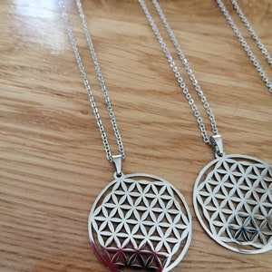 Roestvrijstalen levensbloemketting