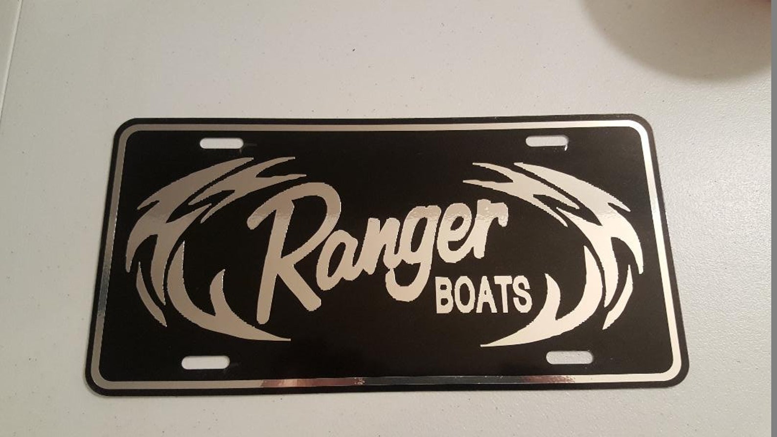 Ranger Boats Chrome on Black License Plate Etsy