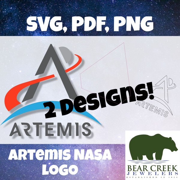 Logo Artémis de la NASA ! Pour l'impression ou la gravure au laser svg, pdf, png