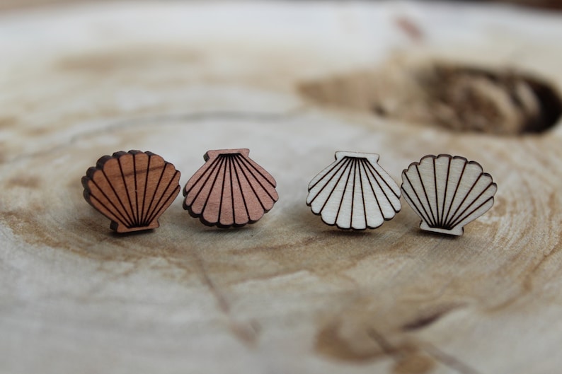 Call of the oceans sea shells Cherry or Maple Hardwood