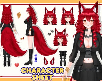 Custom Reference sheet | Anime Reference Sheet, Character Sheet, Anime, Character art