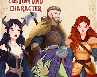 Custom D&D Character Art | Fantasy RPG  Illustration