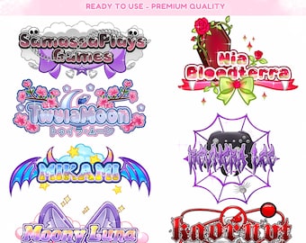 Custom Vtuber Logo | Vtuber Logo, Custom VTuber Logo Commission, vtuber asset, vtuber model, logo vtuber, logo commission, logo vtuber