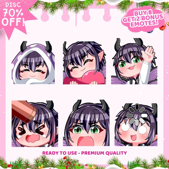 Custom Twitch Emotes| Animated twitch Emotes, Twitch Emote, custom emotes, discord emotes,Chibi Emotes
