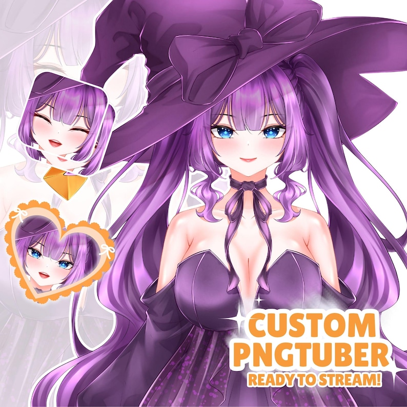 custom pngtuber, kawaii avatar for streamers, personalized streaming avatar, cute chibi pngtuber, pngtuber for twitch and you tube, vtuber model ready to use, png avatar commission