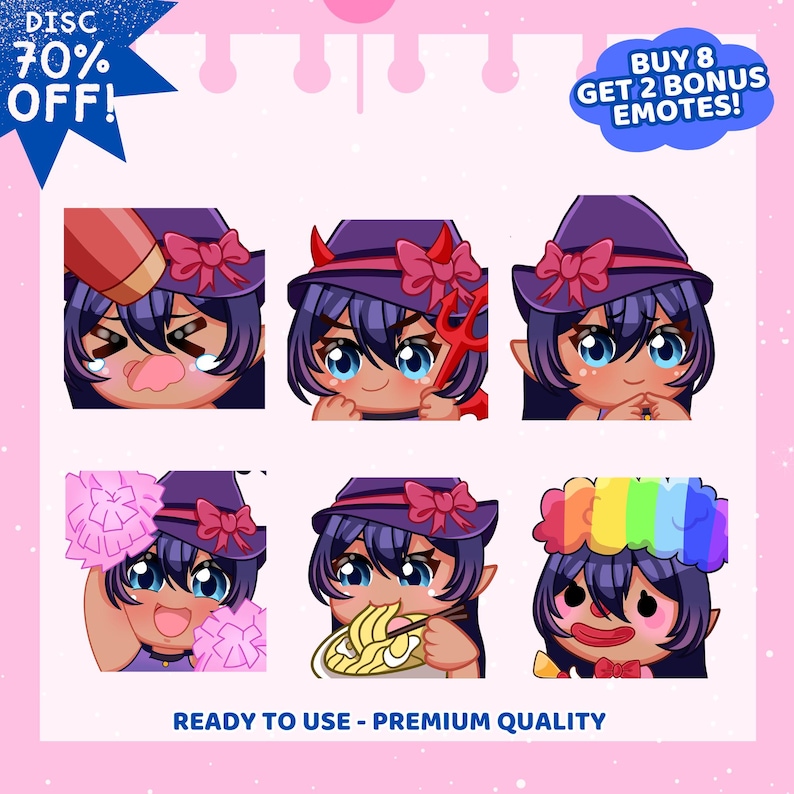 High Quality Custom Twitch Emotes, Custom Twitch Emotes,  Custom Emote, Chibi Emotes, Twitch Emotes Pack