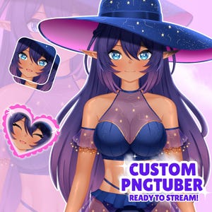 custom pngtuber, kawaii avatar for streamers, personalized streaming avatar, cute chibi pngtuber, pngtuber for twitch and you tube, vtuber model ready to use, png avatar commission