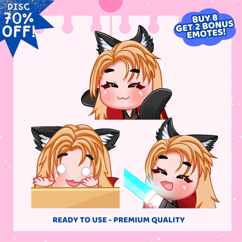 High Quality Custom Twitch Emotes, Custom Twitch Emotes,  Custom Emote, Chibi Emotes, Twitch Emotes Pack