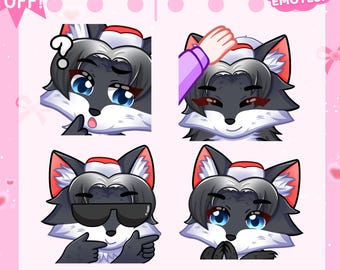 Custom Twitch Emotes| Cute Kawaii Streamer Emote PNG for Discord, YouTube, Kick, VTuber, kawaii Emotes, custom twitch emotes
