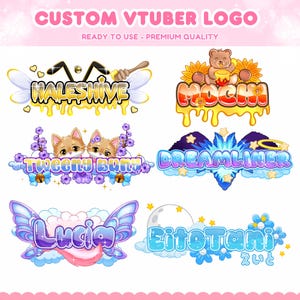Custom Vtuber Logo | Vtuber Logo, Custom VTuber Logo Commission, vtuber asset, vtuber model, logo vtuber, logo commission, logo vtuber