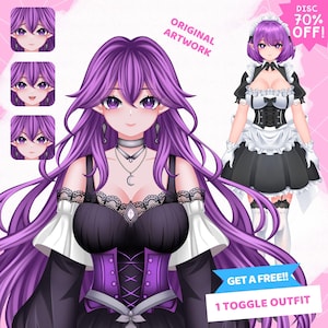 Custom Vtuber Model Live2d Commission|  Live2D Model, Live2d model commission, Pngtuber, Anime, Anime art Commission, Vtuber Male and Female