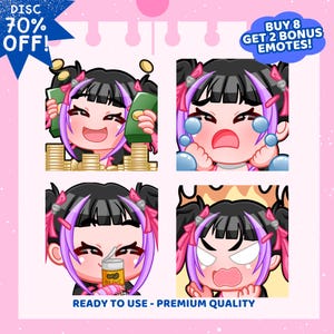 High Quality Custom Twitch Emotes, Custom Twitch Emotes,  Custom Emote, Chibi Emotes, Twitch Emotes Pack