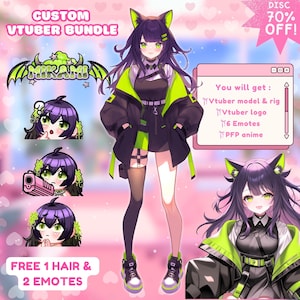Custom Live2d Vtuber Model Bundle | Vtuber assets, Live2d model commission, pngtuber, vtuber model premade, Vtuber Male and Female, Pngtuber