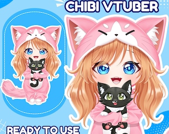 Custom Chibi VTuber Model & Live2D Rigging for Streamers