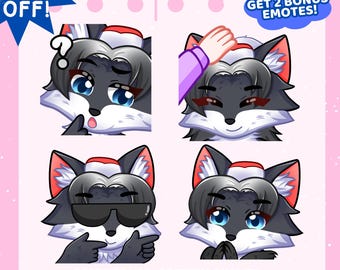 Custom Chibi Animal Emotes | Anime Style Twitch, Discord Streamer Graphics