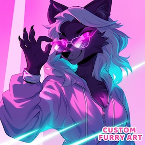 Custom Furry PFP| Furry Art, Furry Character, Furry Commission, Anthro Avatar Icon, Personalized Furry pfp, furry oc icon, furry pfp