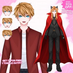 Custom Vtuber Model Live2d Commission|  Live2D Model, Live2d model commission, Pngtuber, Anime, Anime art Commission, Vtuber Male and Female
