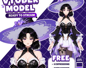 Custom  Live2D VTuber Model with Full Rigging for VTube Studio