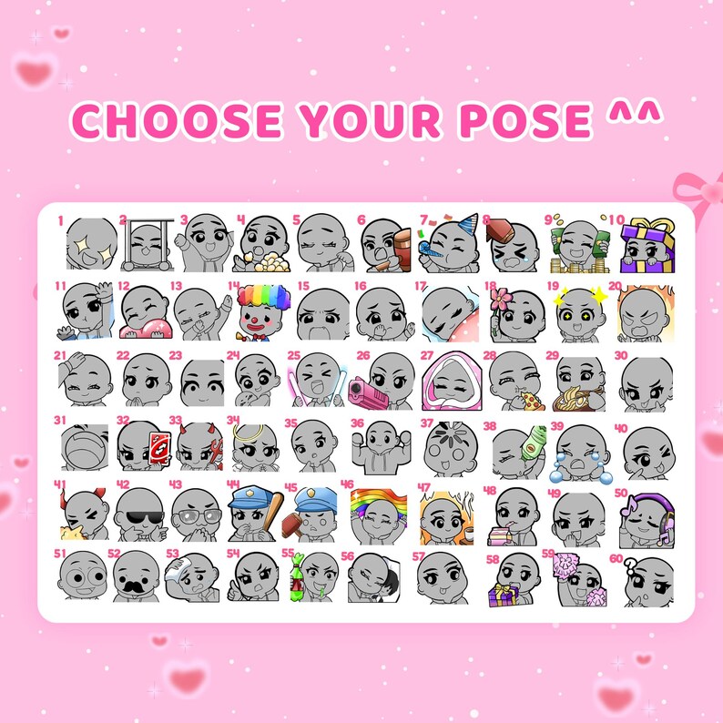 High Quality Custom Twitch Emotes, Custom Twitch Emotes,  Custom Emote, Chibi Emotes, Twitch Emotes Pack, Twitch Emoji, Custom emote, Custom Twitch, Animated Emotes, Twitch Emote for streamer, Animal Emotes, Sticker Emote, Twitch Emotes, Easter Emotes, Custom Twitch Emotes Or Kick Emotes, Twitch Emote for streamer Twitch, Facebook, Discord, Cute Chibi anime style
