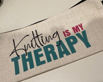 Knitting is my Therapy Digital Download  JPEG, PNG, SVG