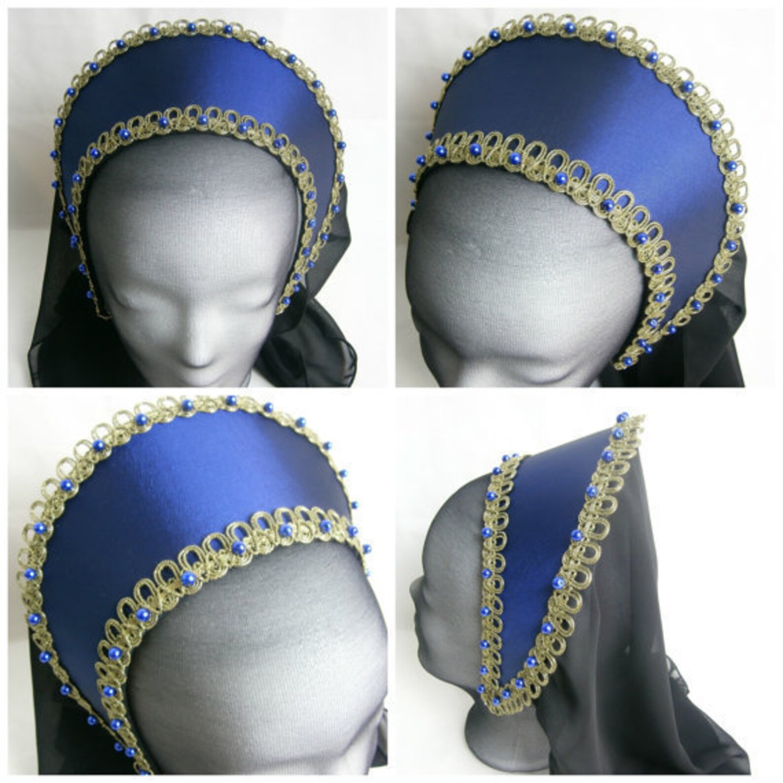 Renaissance French Hood Tudor Hat Anne Boleyn | Etsy