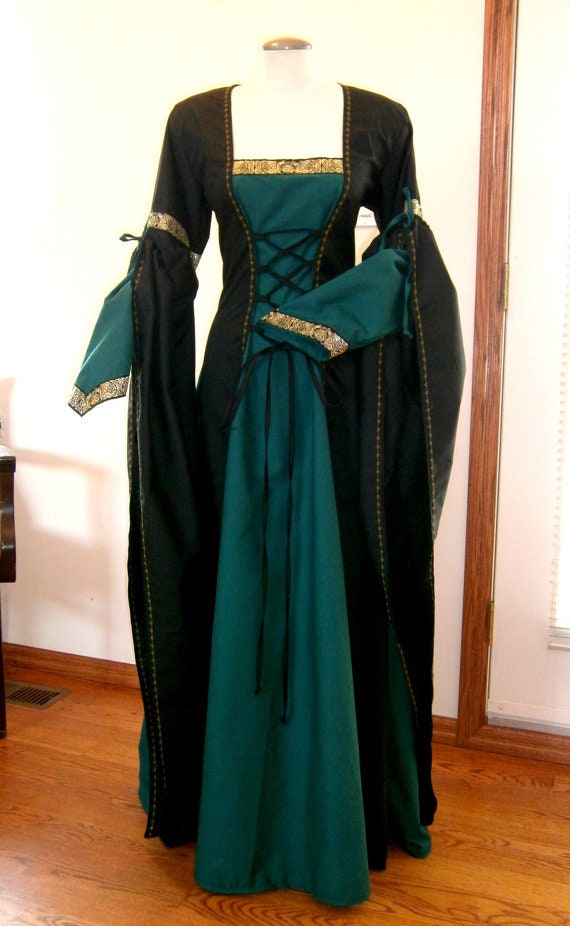 Renaissance Dress Handfasting Celtic Elven Medieval Gown LARP - Etsy