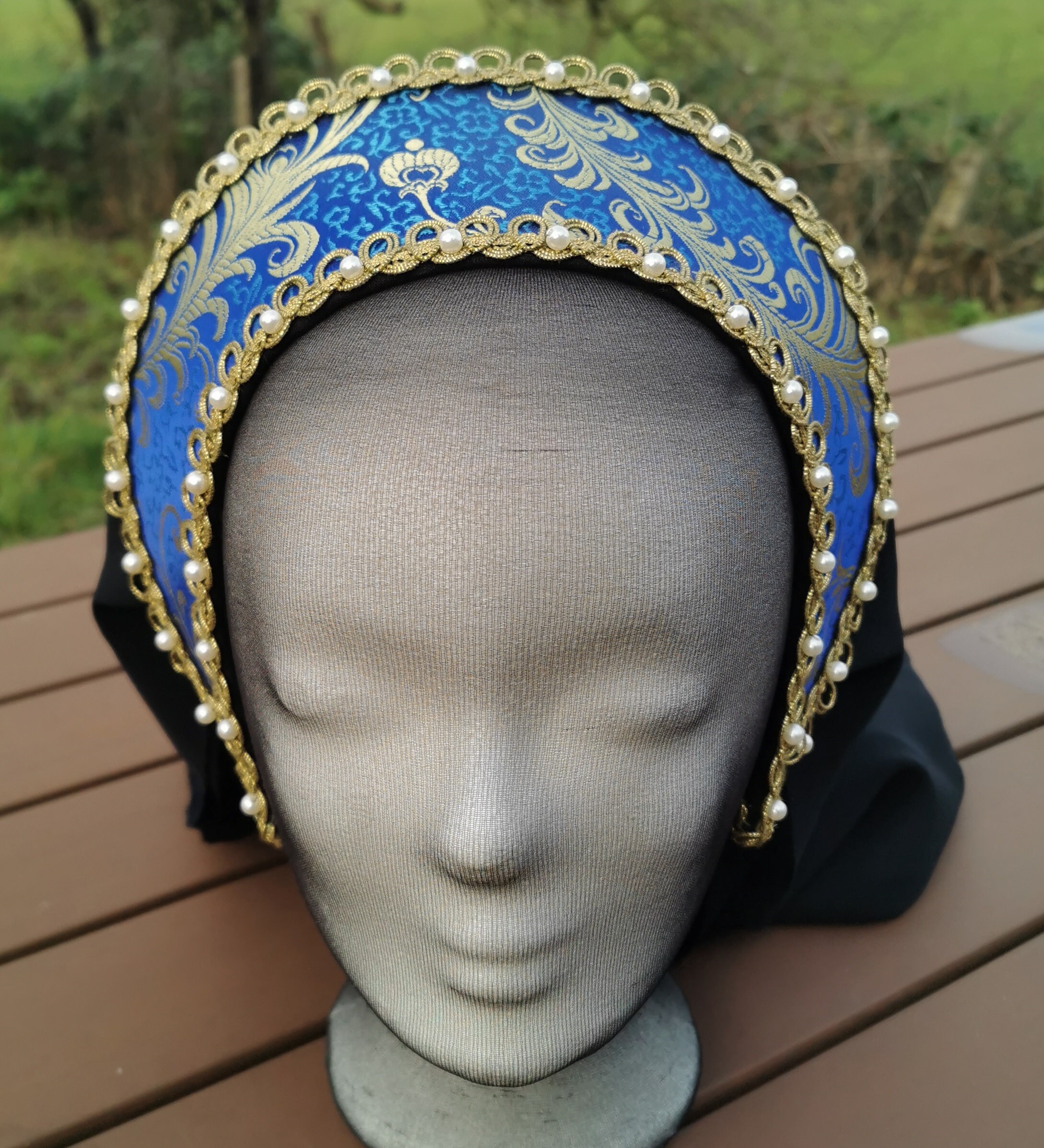 Renaissance French Hood Tudor Hat Anne Boleyn | Etsy