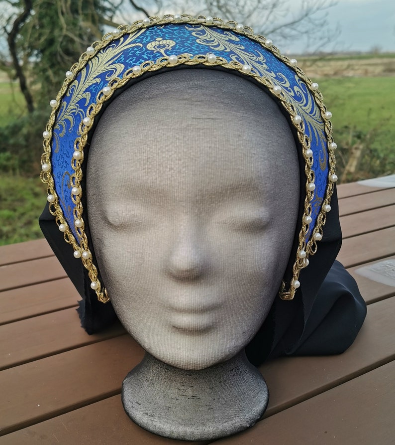 Renaissance French Hood Tudor Hat Anne Boleyn Ready to ship | Etsy