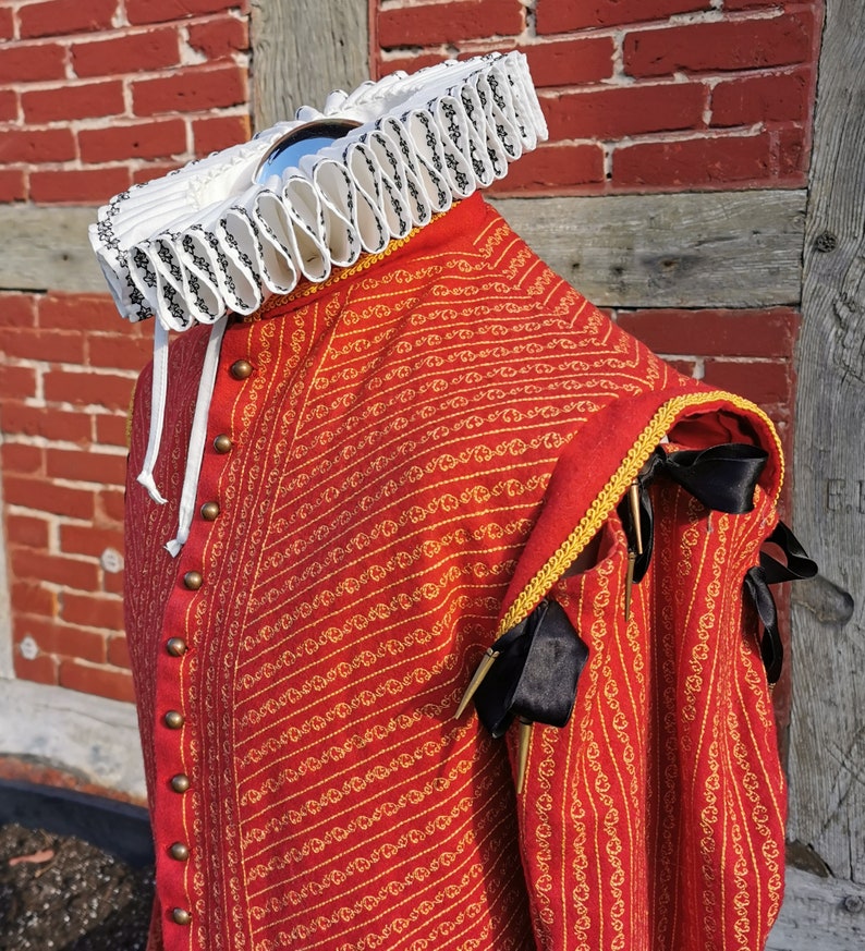 Renaissance Ruff Elizabethan Collar Tudor Ruff Custom size Etsy