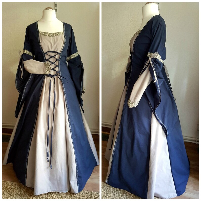 Renaissance Dress Handfasting Elven Medieval Gown LARP Dress | Etsy